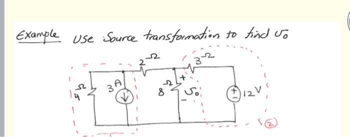 Example Use Source Transformation 8 1 To Find To 12 Question 3 10 Points If V T 40m Sin 2000r Find Z Between The 2