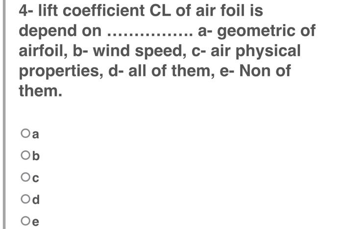 2 The Major Criterion For The Wind Tunnel Classification Depend On A Test Section Size B Wind Speed C Tested Air F 3