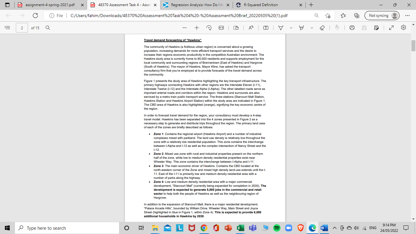 Pdf Assignment 4 Spring 2021 Pdf X Pdf 48370 Assessment Task 4 Asses X Regression Analysis How Do I In X R Squared Def 1