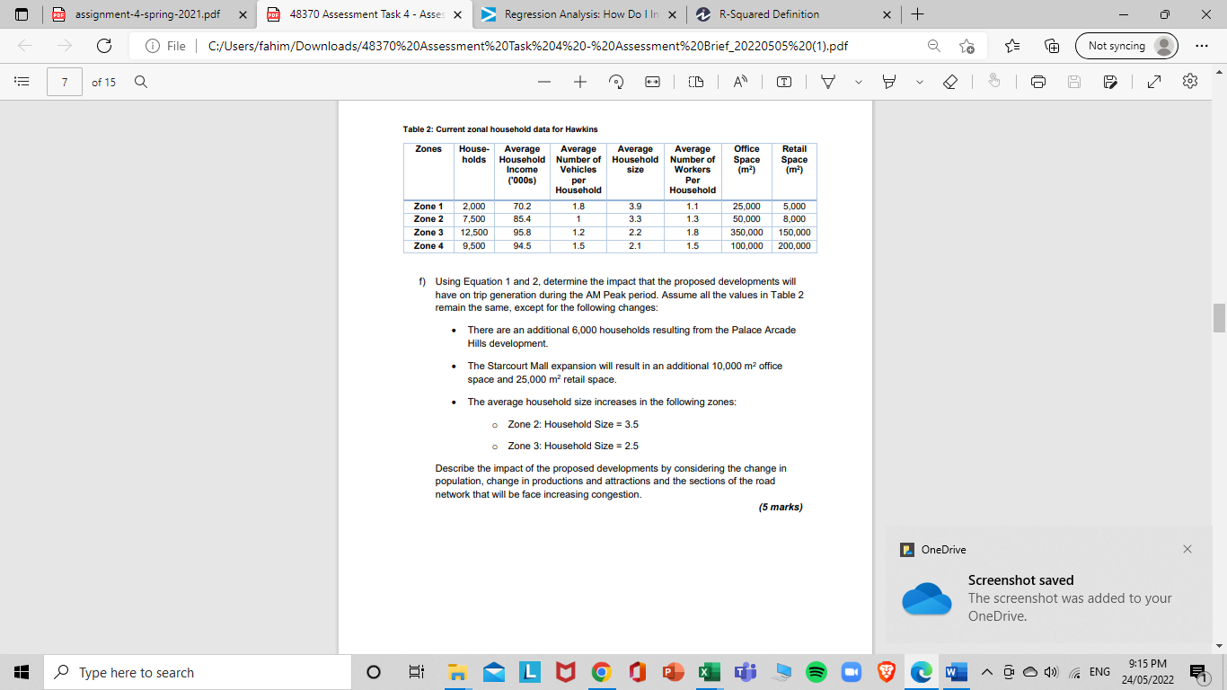Pdf Assignment 4 Spring 2021 Pdf X Pdf 48370 Assessment Task 4 Asses X Regression Analysis How Do I In X R Squared Def 5