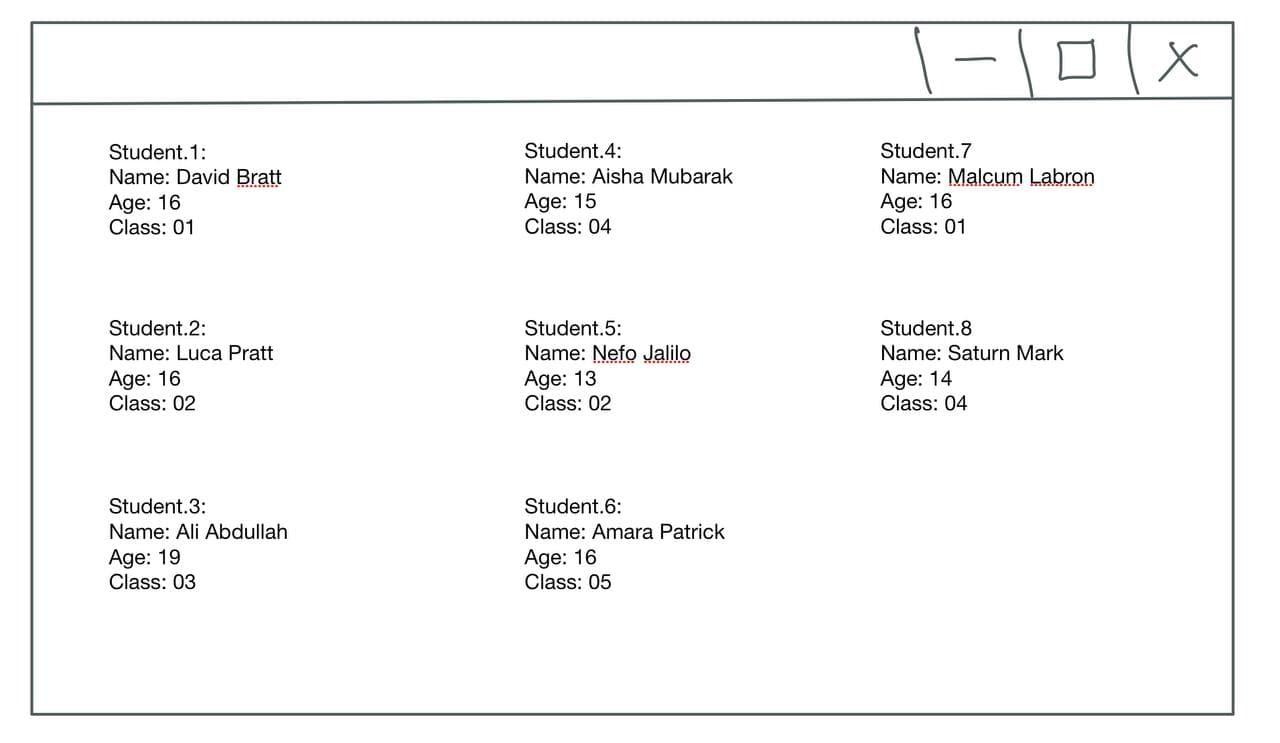 How To Display Information In This Order Using Java Gui Also I Want These Information To Be Read From File 1