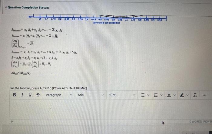 Question 2 Use The Inofmmation Below To Find The Enthalpies Of Pure Ammonia And Water At 30 C In Kj Kg The Adiabatic M 3
