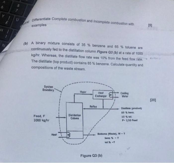 6 Y H1 N 18 7 U Differentiate Complete Combustion And Incomplete Combustion With Examples 5 B A Binary Mixture C 1