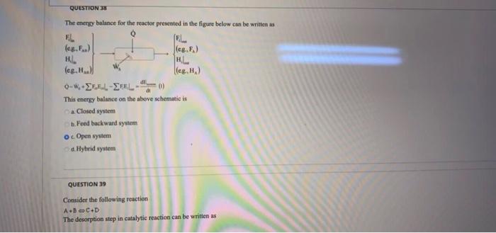 Chemical Process Presented In Picture Below The Manipulated Variable Is Ca Heat Exchanger Condensate B Temperature O 2