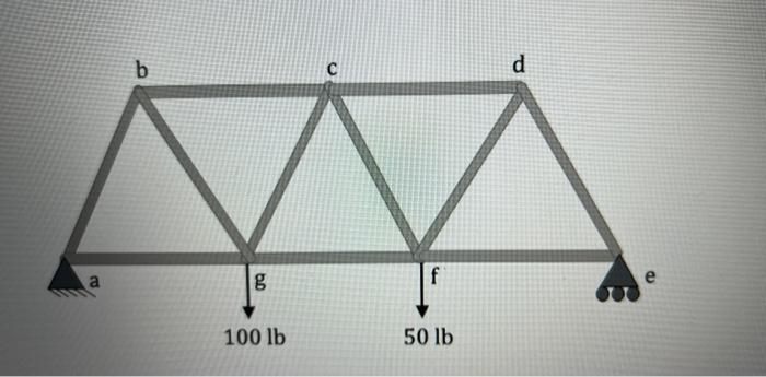 A B G 100 Lb F 50 Lb D E 1