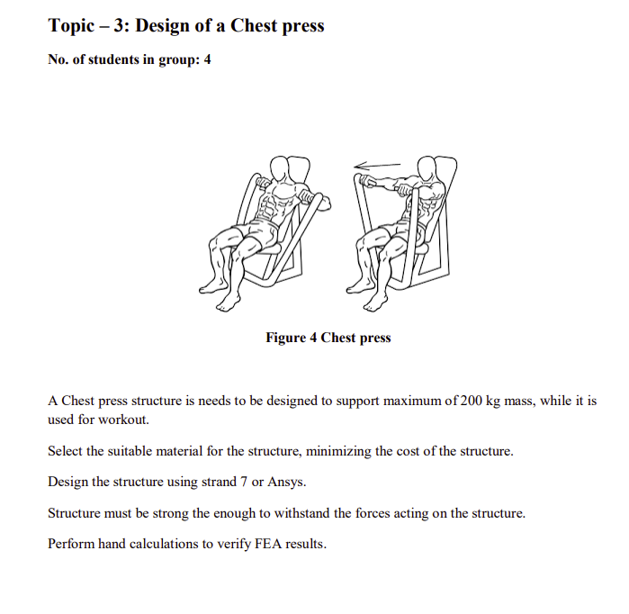 State The Process To Design The Chest Press With Pictures And The Background Information About Chest Press Eg Who Inv 1
