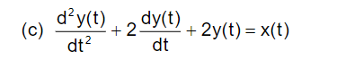 1 6 Plot The Pole Locations On The S Plane For Each Of The Systems Modelled By The Following Differential Equations Whe 2
