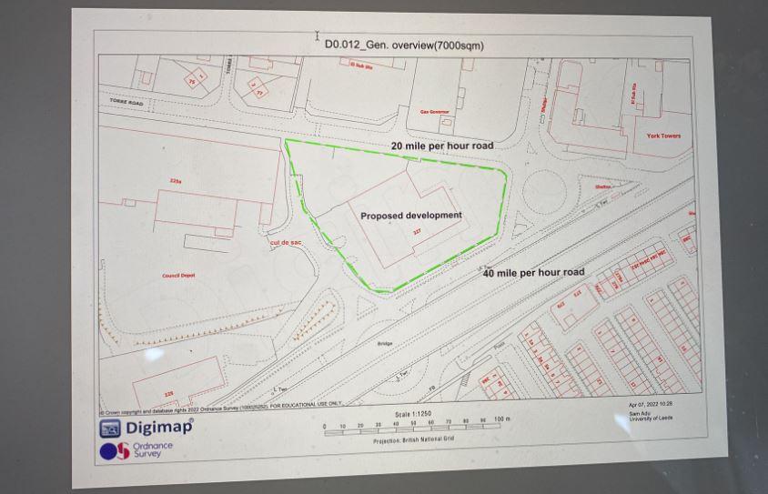 2 A The Site For A Proposed 5 Storey Development Is Marked On Drawing D0 012 Showing The Outline Of The Proposed Dev 2