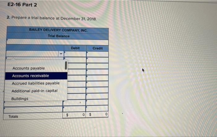 Required Information E2 16 Algo Analyzing The Effects Of Transactions Using T Accounts Preparing A Balance Sheet And 2