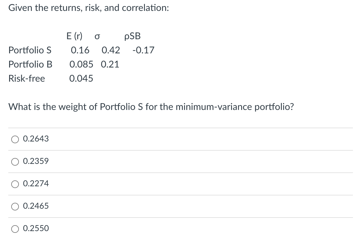 Markowitz S Main Contribution To Portfolio Theory Is That Risk Is A Function Of Credit Liquidity And Market Factors In 3