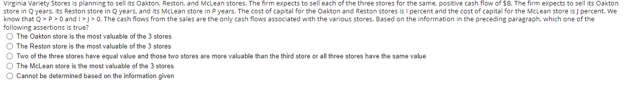 Virginia Variety Stores Is Planning To Sell Its Oakton Reston And Mclean Stores The Firm Expects To Sell Each Of The 1