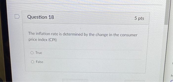 Question 15 The Federal Fund Rate Is Implemented By Which Committee O Fomc O Libor O Sofr O Repo 5 Pts 5 Question 16 T 3