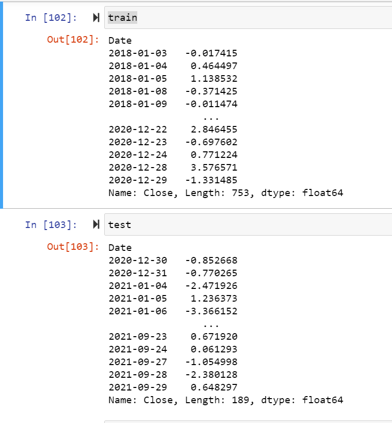 I Need You Help With Garch Model In Python I Got The Error Below Dataset Apple Stock Returns Split Data Into 80 Train 2