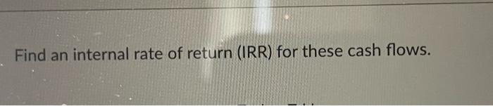 Use The Following Information To Answer The Next Two Questions Consider The After Tax Cash Flows Below Year 0 1 2 3 4 2