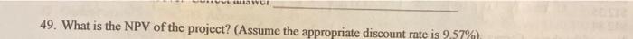 Use The Following Information To Answer Questions 45 Through 50 A 3 Year Project Will Cost 60 000 To Construct This 2