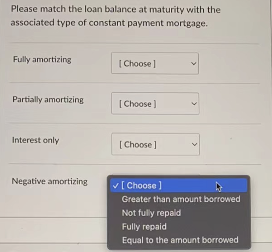 1 2 3 4 A Borrower Takes Out A 30 Year Mortgage Loan With Monthly Payments For 400 000 With An Interest Rate Of 6 1