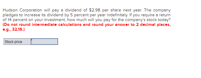 Hudson Corporation Will Pay A Dividend Of 2 98 Per Share Next Year The Company Pledges To Increase Its Dividend By 5 P 1