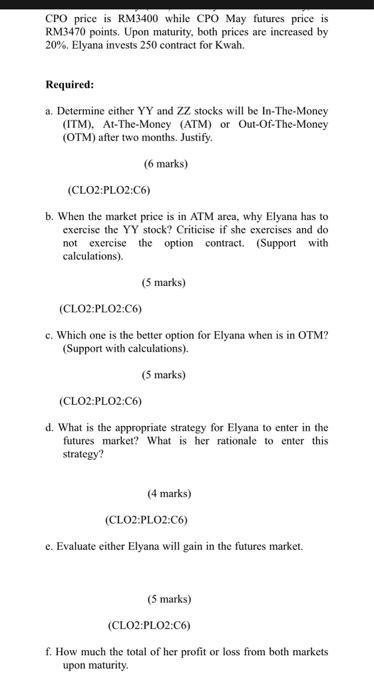 Question 2 Amendment Question From Actualq 29 Marks Elyana As A Financial Advisor In Her Company Is Responsible For 2