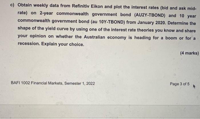 2 Central Banks Monetary Policy And Interest Rates Total 14 Marks A Market Participants Including Financial Instit 2