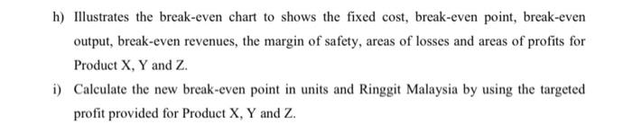 Items Total Unit Sold Units Price Per Unit Rm Total Fixed Cost Rm Total Variable Cost Rm Targeted Profit Rm Ta 2