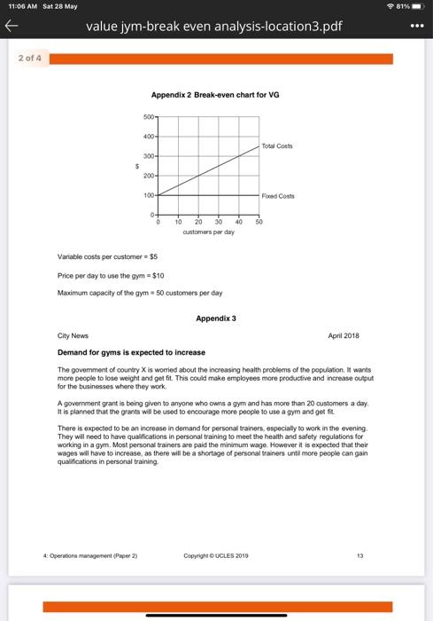 11 06 Am Sat 28 May 1 Of 4 Value Jym Break Even Analysis Location3 Pdf Value Gym Vg Peter Is A Qualified Fitness Instr 2