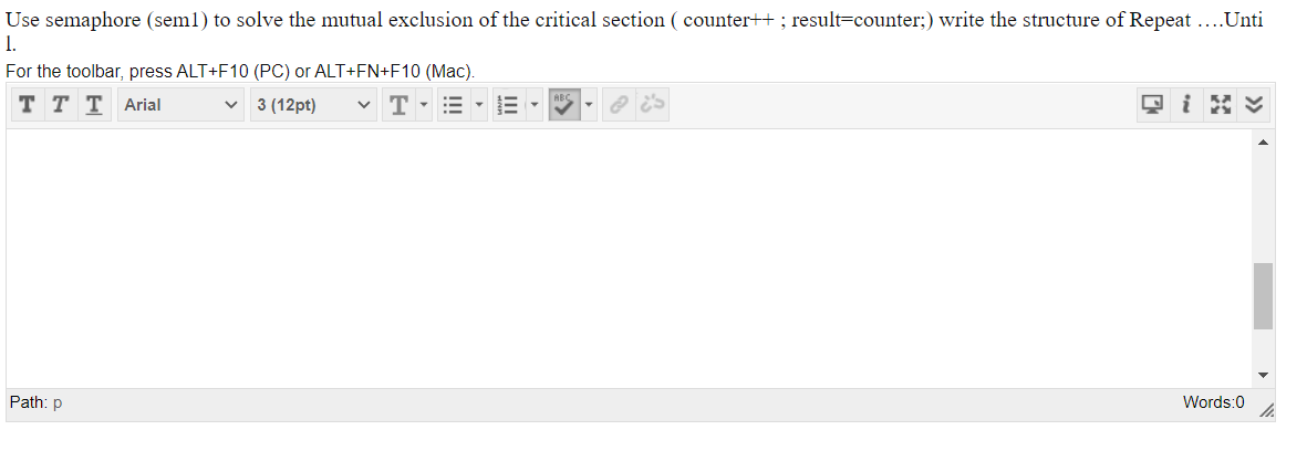 Use Semaphore Seml To Solve The Mutual Exclusion Of The Critical Section Counter Result Counter Write The Struc 1
