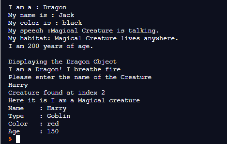 Code Development Use The Same Code That You Developed For The Magical Creatures In The Previous Assignment 9 And Make T 4
