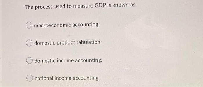 Business Cycles Refer To Fluctuations In Interest Rates Gdp Money Supply None Of The Above The Process Used To Meas 2