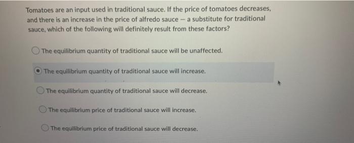 Assume That The Market For Beef Is Perfectly Competitive And In Equilibrium Which Of The Following Would Most Likely Re 2