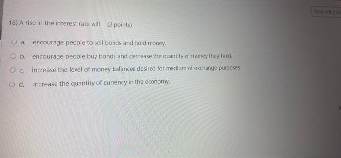 Time Left 2 21 20 11 If The Required Reserve Ratio Is 0 03 There Are No Excess Reserves And People Want To Hold No Cu 7