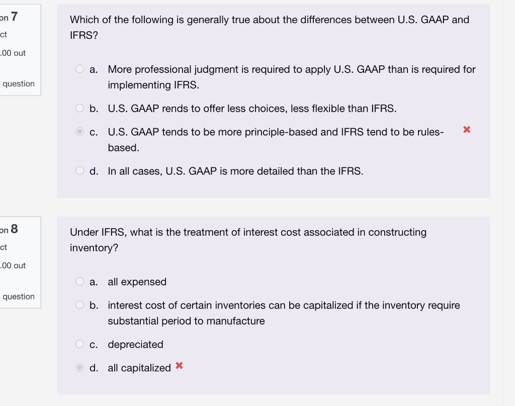 On 7 Ct 00 Out Question On 8 Ct 00 Out Question Which Of The Following Is Generally True About The Differences Between 1