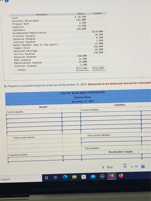 Credit Cash Debit 10 500 135 000 4 500 Accounts Receivable Prepaid Rent Supplies 22 500 Equipment 250 000 Accumulated 1