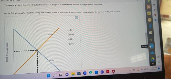 15 Another Supply And Demand Puzzle The Market Price Of Pizzas In A College Town Increased Recently And The Students I 3