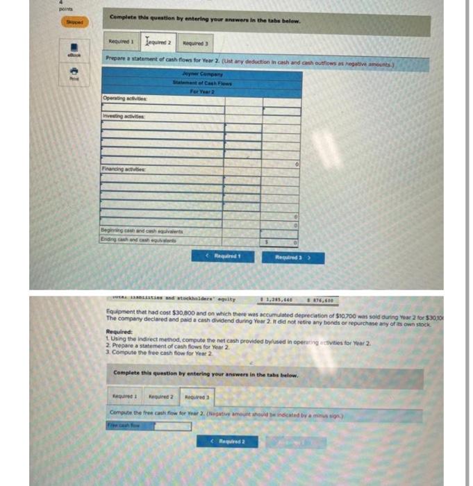 Points Sveyed Joyner Company S Income Statement For Year 2 Follows Sales 8711 000 326 906 Coat Of Goods Wood Gross Marg 3