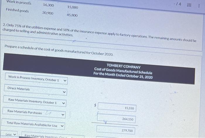 Tombert Company Is A Manufacturer Of Computers Its Controller Resigned In October 2020 An Inexperienced Assistant Acco 3