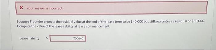 Monty Leasing Company Agrees To Lease Equipment To Flounder Corporation On January 1 2020 The Following Information Re 9