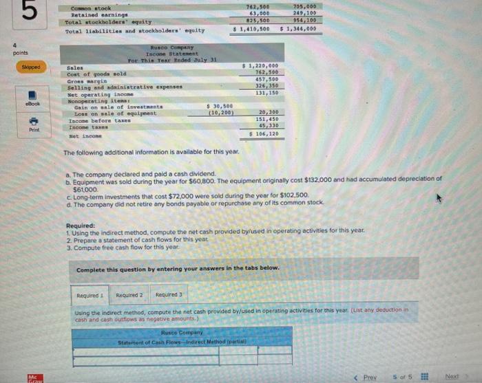 Mary Walker President Of Rusco Company Considers 41 000 To Be The Minimum Cash Balance For Operating Purposes As Can 2