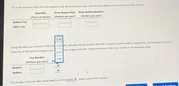 7 Effect Of A Tax On Buyers And Sellers The Following Graph Shows The Daily Market For Shoes Suppose The Government In 2