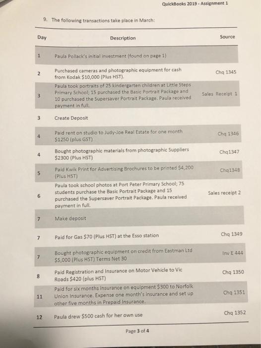 Uestion I Need Help In Paula S Portraits Student Exercises In Quickbooks 3