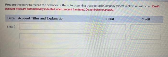 On May 2 Metlock Company Lends 8 900 To Chang Inc Issuing A 6 Month 8 Note At The November 2 Maturity Date Cha 2