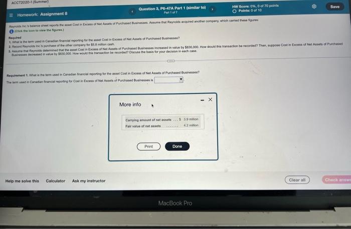 Reynos Inc S Balance Sheet Reports The Asset Cost In Excess Of Net Assets Of Purchased Businesses Assume That Reynolds A 4