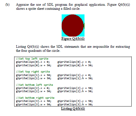 A Discuss The Concept Of Colour Keying And How It Works With Sdl Graphics Surfaces 1 Describe Briefly Colour Keying 2