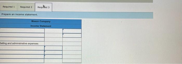 The Following Data From The Just Completed Year Are Taken From The Accounting Records Of Mason Company Sales Direct Lab 4