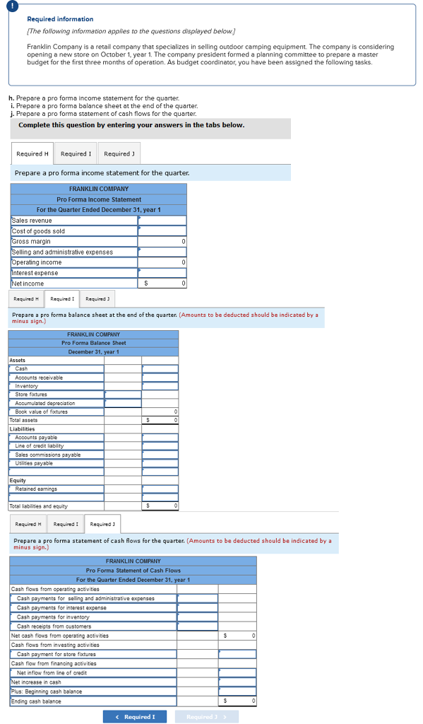 Required Information The Following Information Applies To The Questions Displayed Below Franklin Company Is A Retail C 1