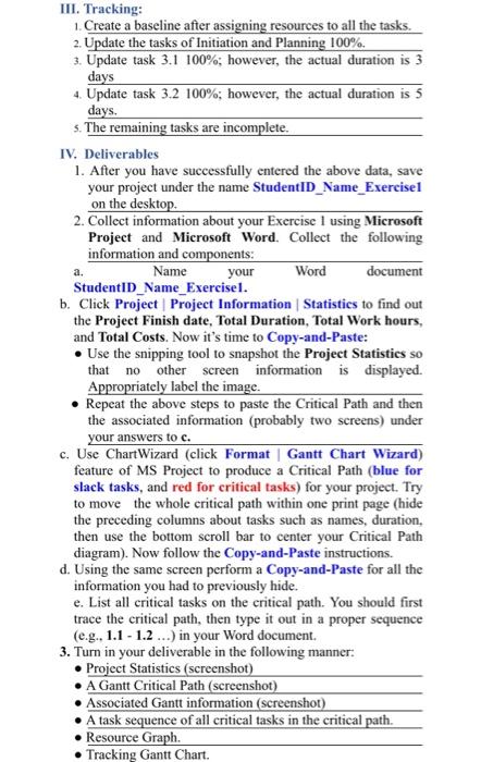Instructions 1 Log Into Your System Then Click Program Microsoft Project To Trigger The Software 2 Click Project Pr 2