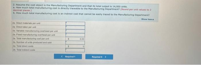 Nequireu Mu The Following Information Applies To The Questions Displayed Below Kubin Company S Relevant Range Of Prod 2