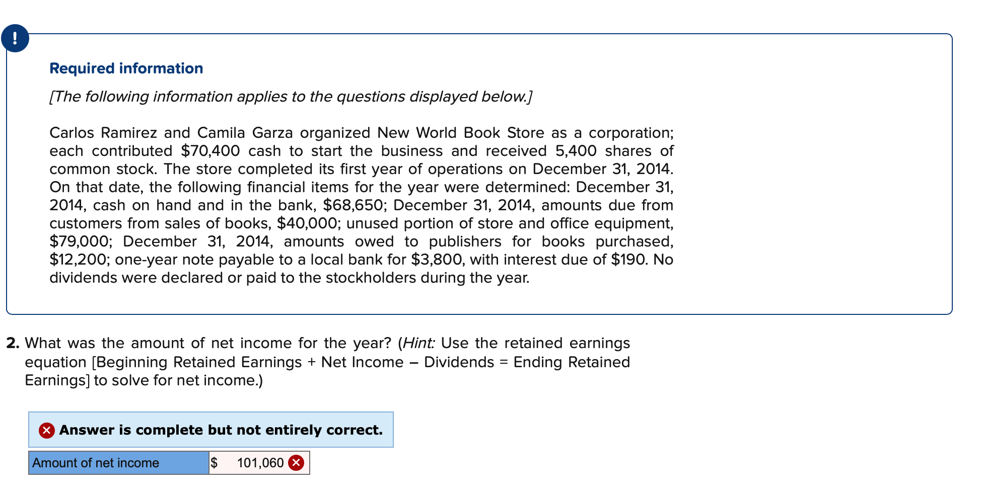 Required Information The Following Information Applies To The Questions Displayed Below Carlos Ramirez And Camila G 1