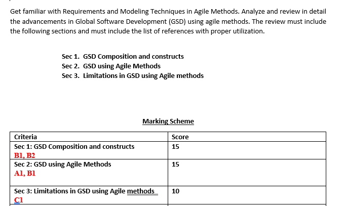 Get Familiar With Requirements And Modeling Techniques In Agile Methods Analyze And Review In Detail The Advancements I 1