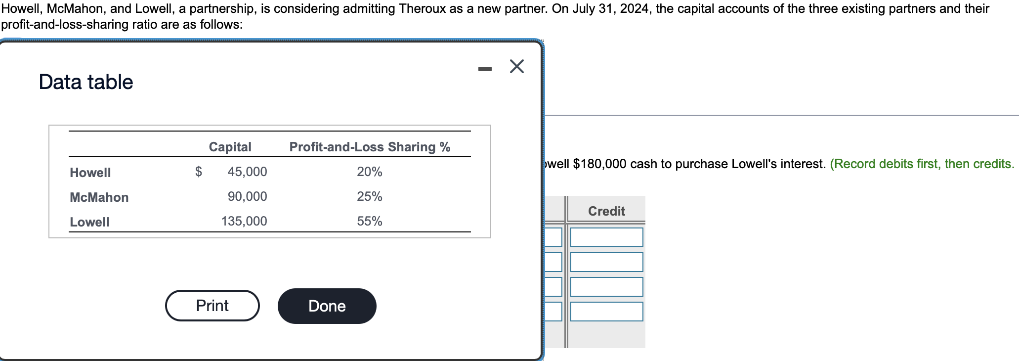 Howell Mcmahon And Lowell A Partnership Is Considering Admitting Theroux As A New Partner On July 31 2024 The Cap 1