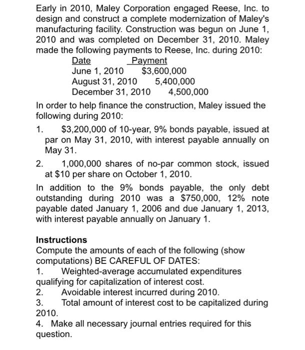 Early In 2010 Maley Corporation Engaged Reese Inc To Design And Construct A Complete Modernization Of Maley S Manufac 1
